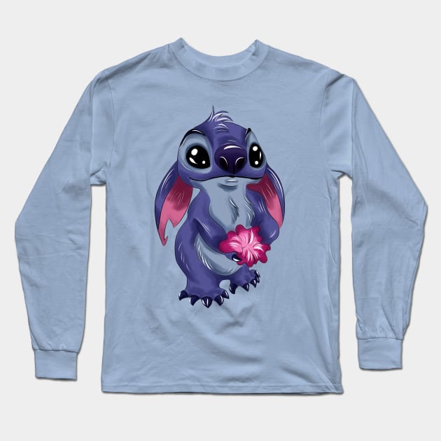 Lilo & Stitch — Stitch Long Sleeve T-Shirt by OCDVampire